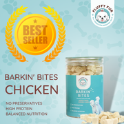 Barkin' Bites: Freeze-Dried Chicken Cubes