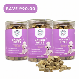 Barkin' Bites All-Natural Freeze-Dried Beef Liver Treats (Bundle of 3)
