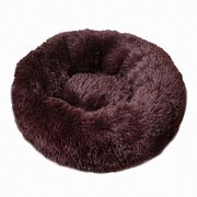 Fluffy Fur Calming Donut Pet Bed