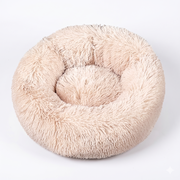 Fluffy Fur Calming Donut Pet Bed