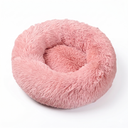 Fluffy Fur Calming Donut Pet Bed