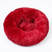 Fluffy Fur Calming Donut Pet Bed